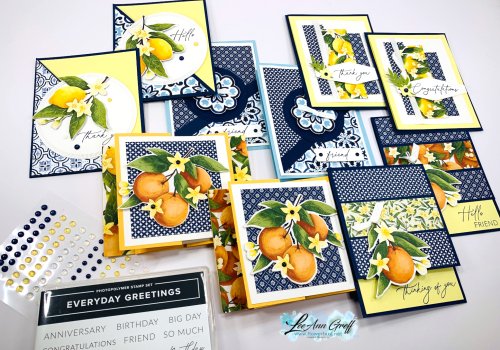 Medaterranean Blooms cards.