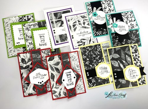 Botanical Textures cards 