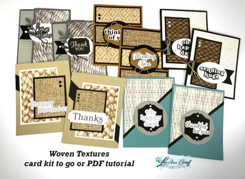 Woven Textures card kit