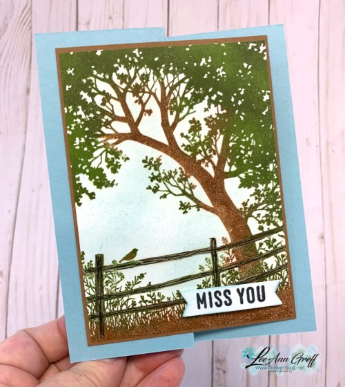 Peaceful View sponged