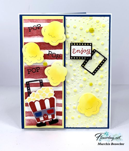 Popcorn card by Marcia Besecker