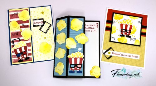 Popcorn card by Marcia Besecker