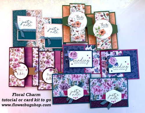 Floral Charm cards
