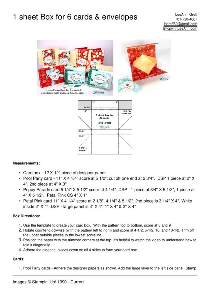 thumbnail of 1 sheet box with 6 cards & envelopes