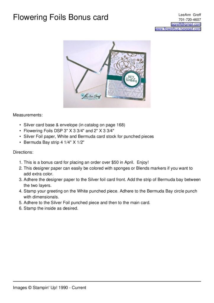 thumbnail of 2020 April Silver Foil bonus card