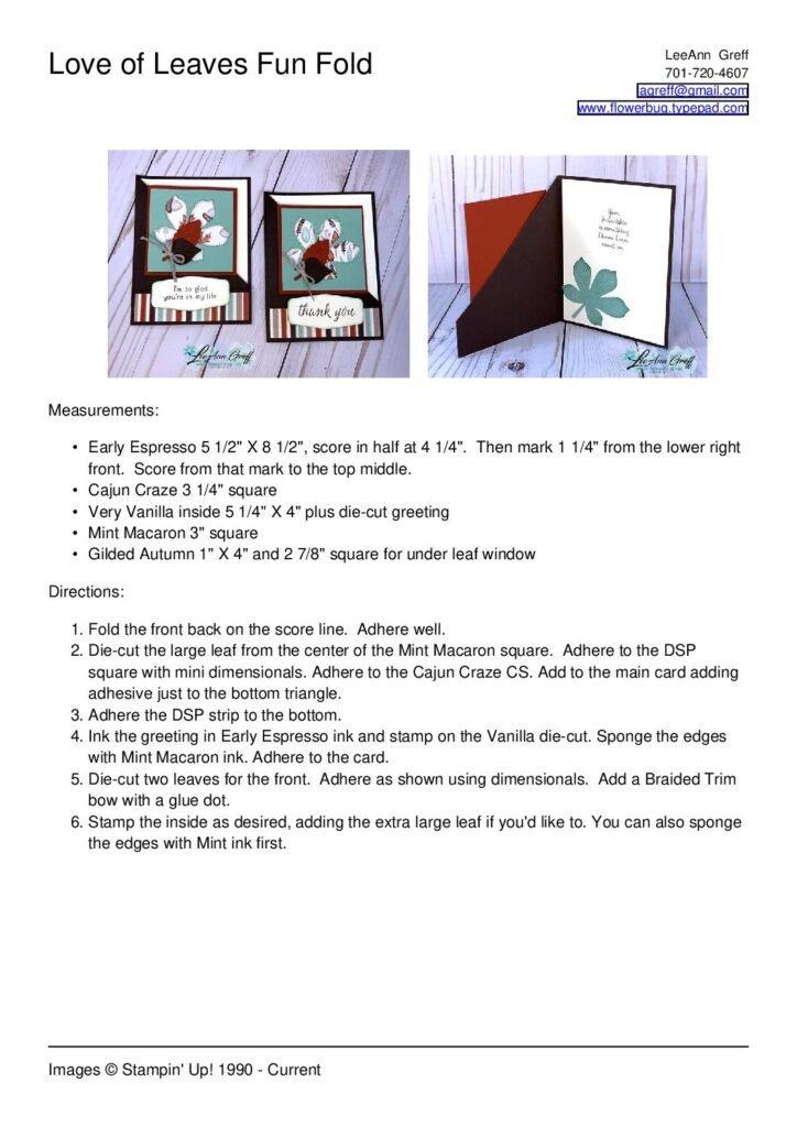 thumbnail of 2020 September Love of Leaves Fun Fold