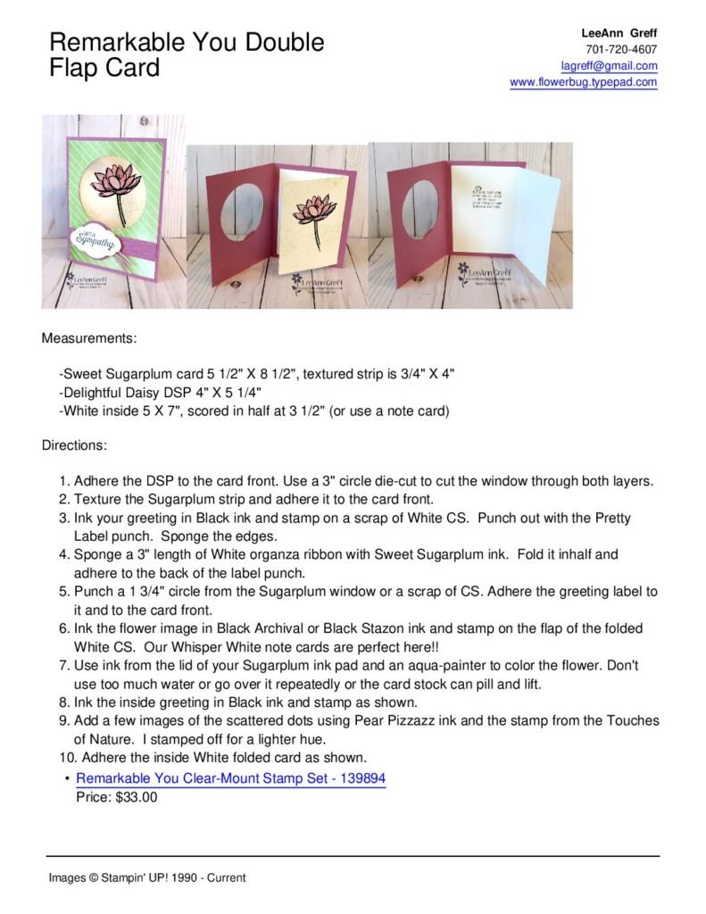 thumbnail of April Double Flap card