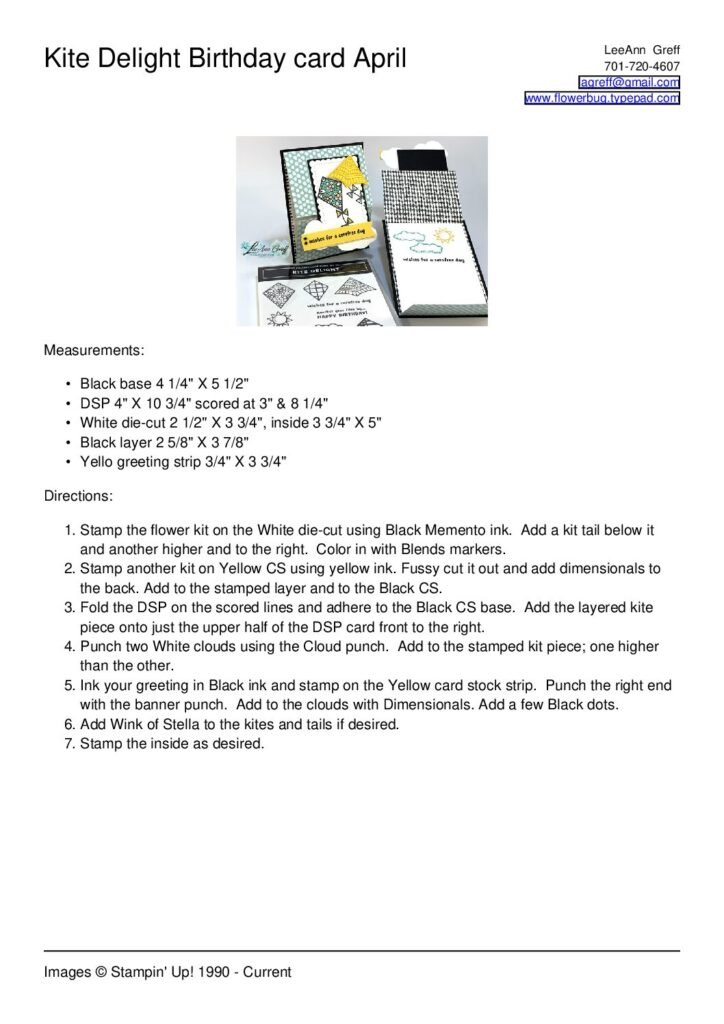 thumbnail of April Kite Delight card