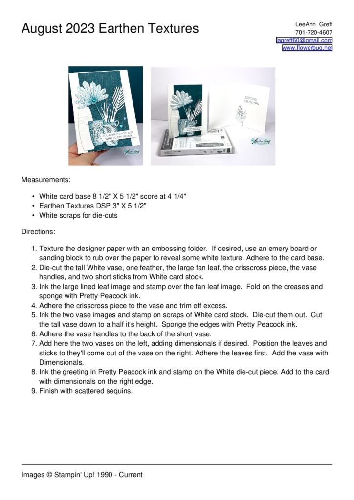 thumbnail of August 23 Earthen Textures