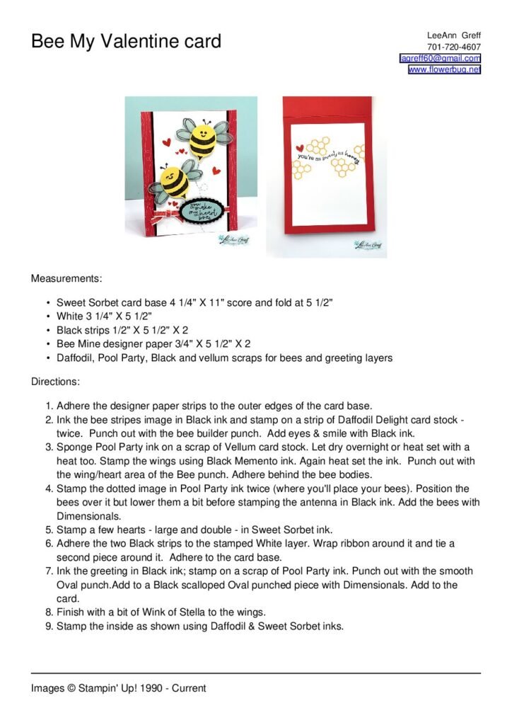 thumbnail of Bee My Valentine card LA