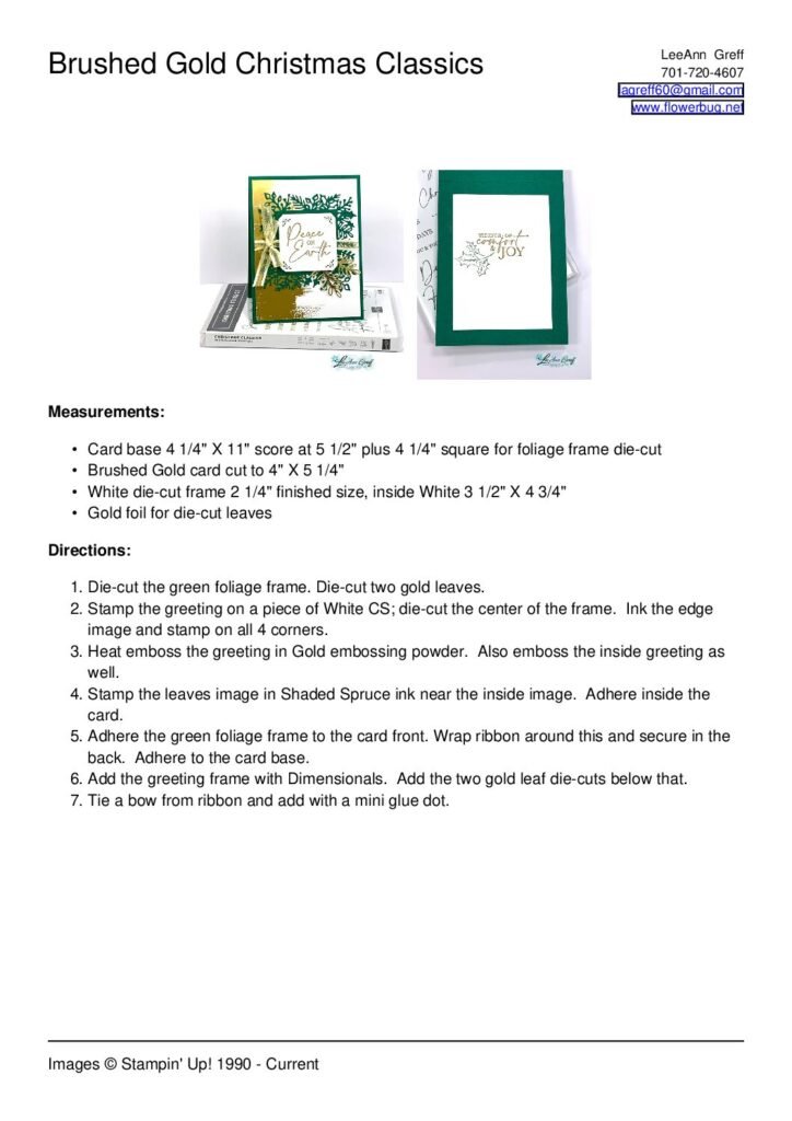 thumbnail of Brushed Gold Christmas Classics frame