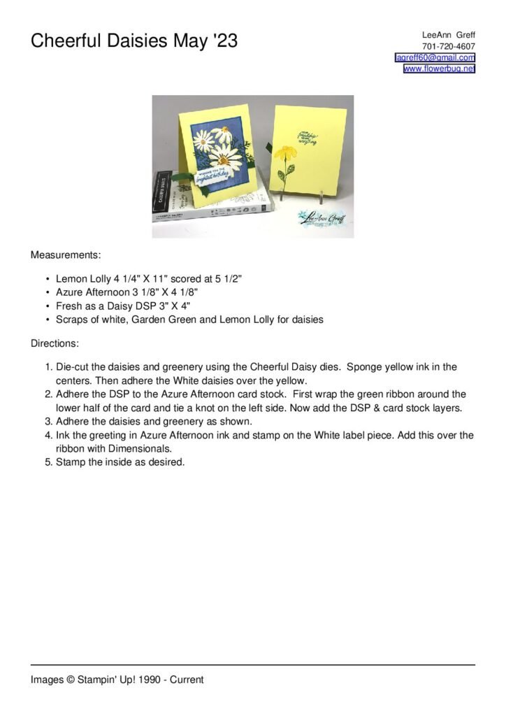 thumbnail of Cheerful Daisies May 23