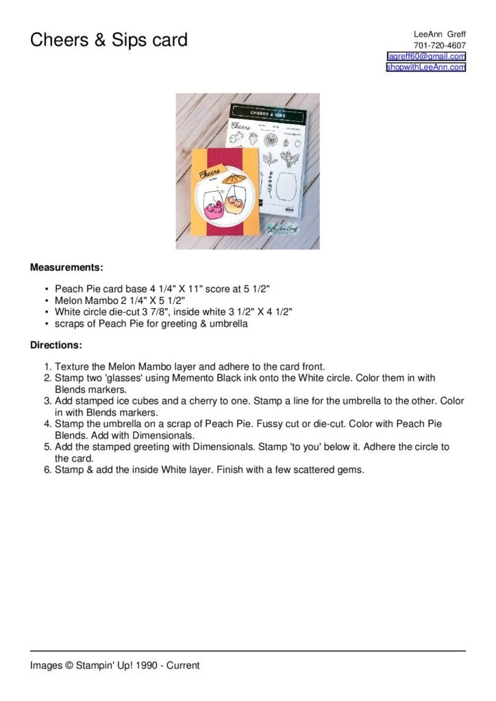 thumbnail of Cheers to You card