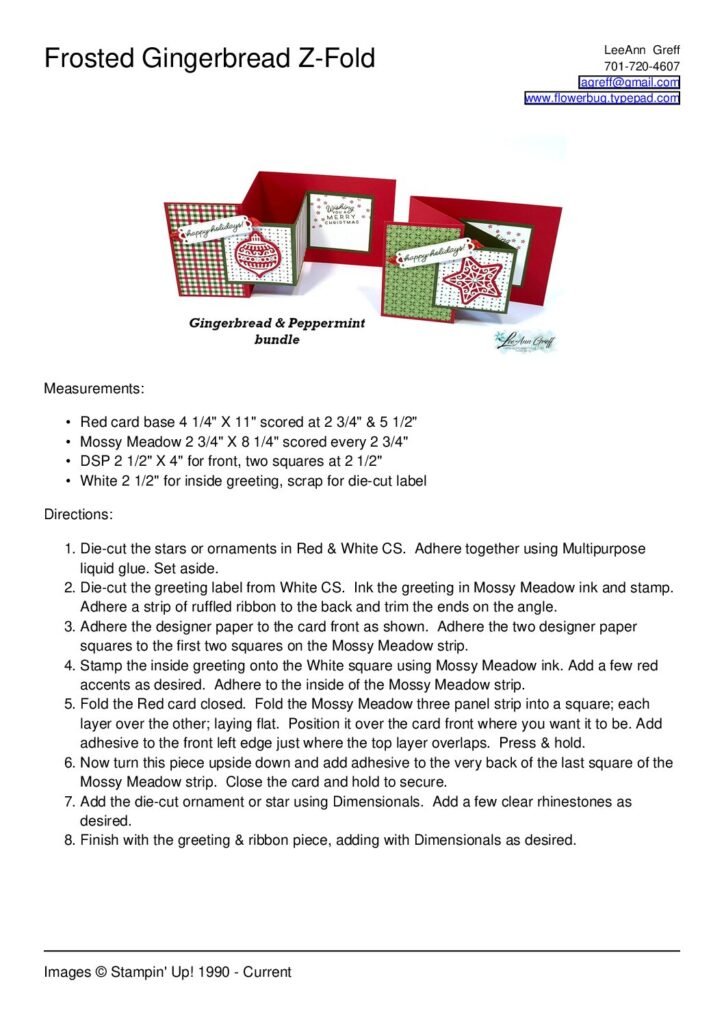 thumbnail of Dec Club Frosted Gingerbread Z fold