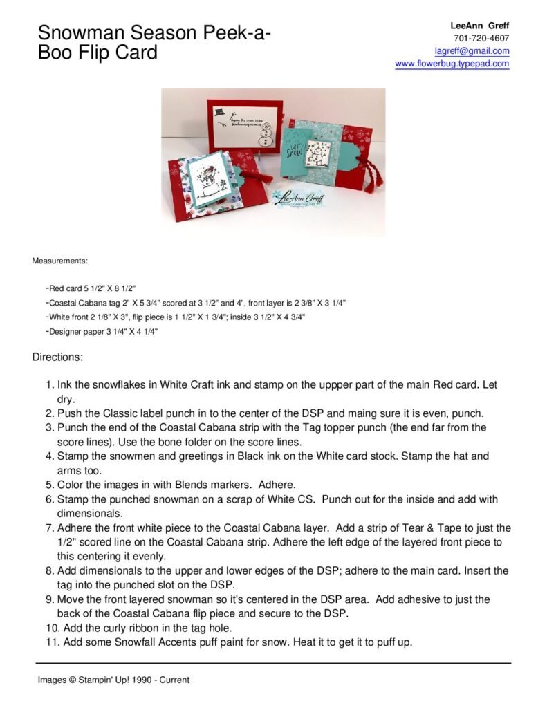 thumbnail of Dec Snowman Season PeekaBoo card