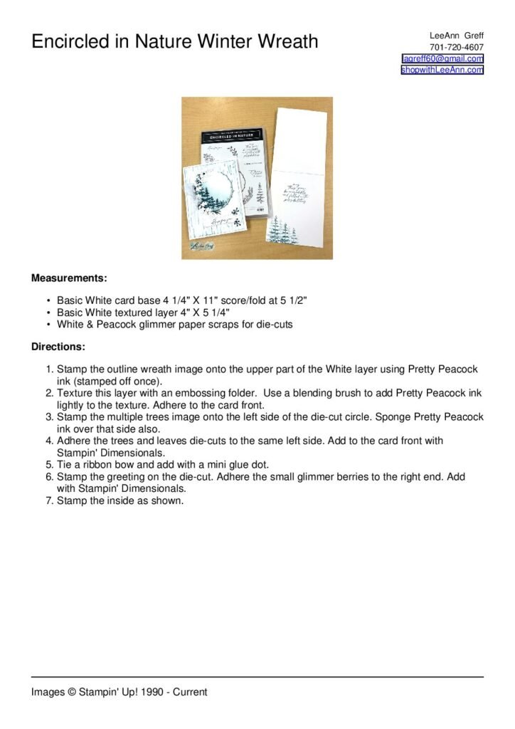 thumbnail of Encircled in Nature Wintery card