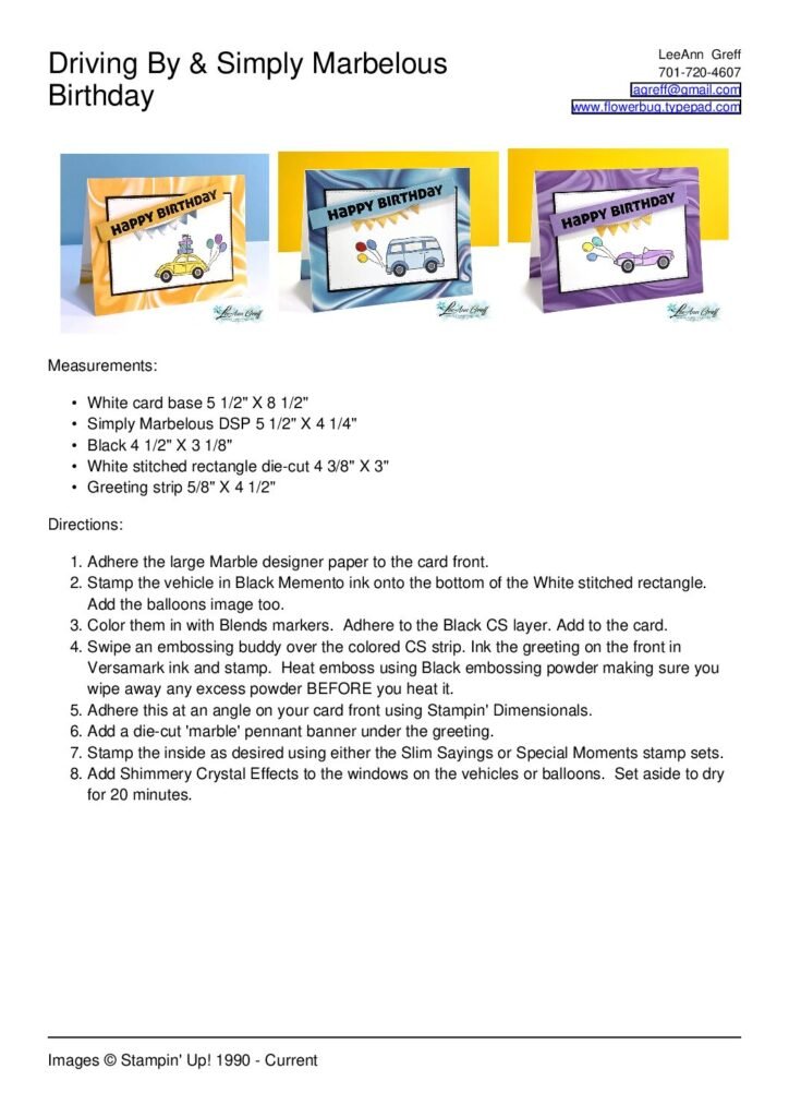 thumbnail of Feb 22 Driving By & Simply Marbelous Birthday