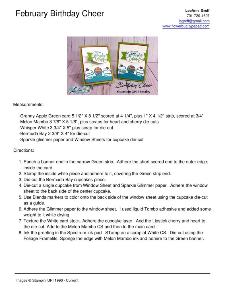 thumbnail of February Birthday Cheer cards