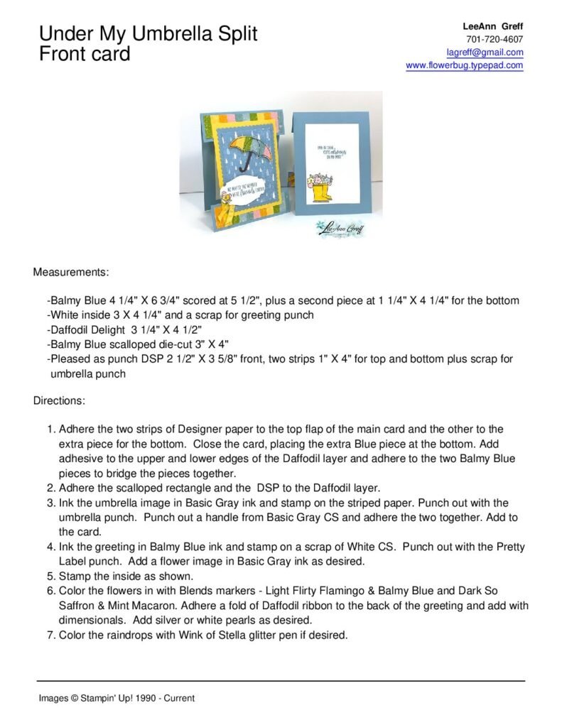 thumbnail of February Under My Umbrella card