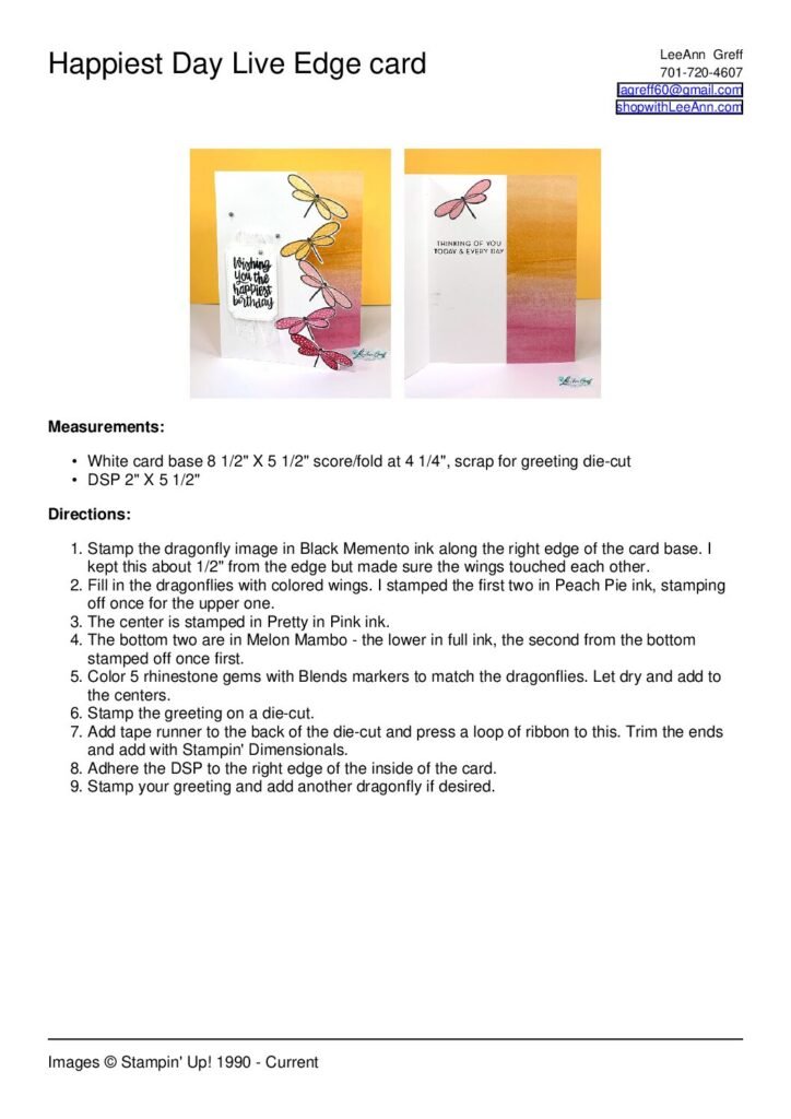 thumbnail of Happiest Day Live Edge card