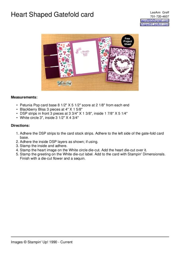 thumbnail of Heart Shaped Gatefold card