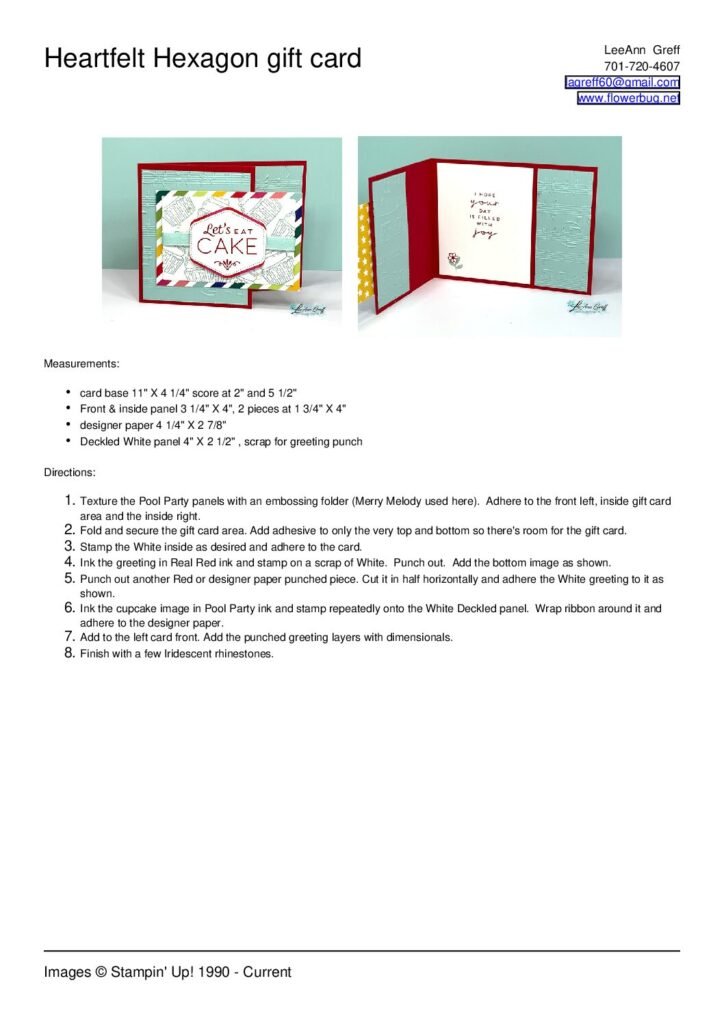 thumbnail of Heartfelt Hexagon gift card