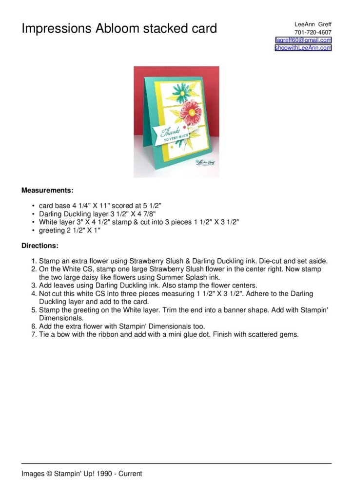 thumbnail of Impressons Abloom stacked card