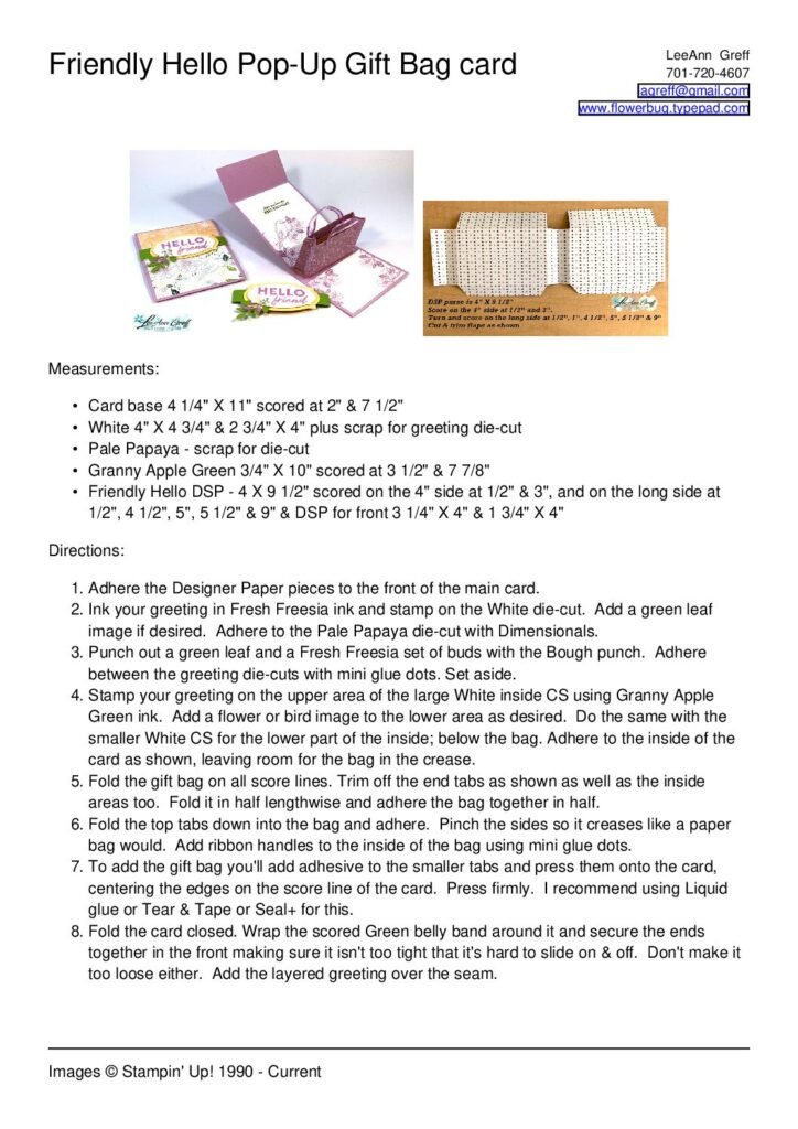 thumbnail of Jan Friendly Hello pop up gift bag