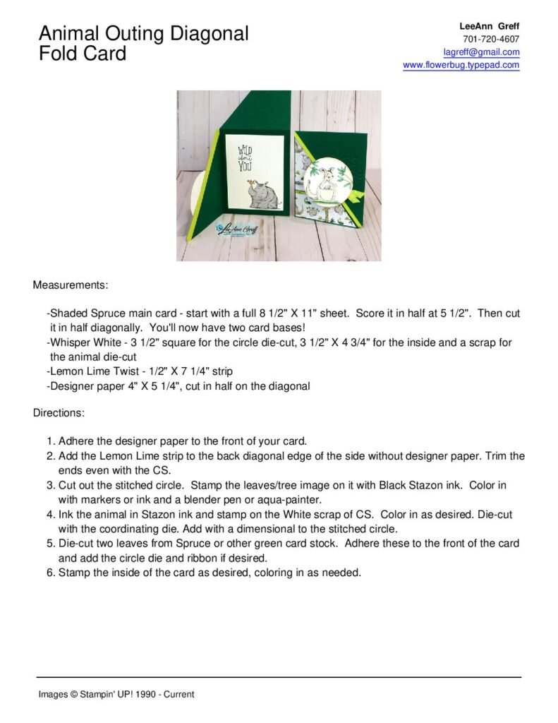 thumbnail of July Animal OUting diagonal fold