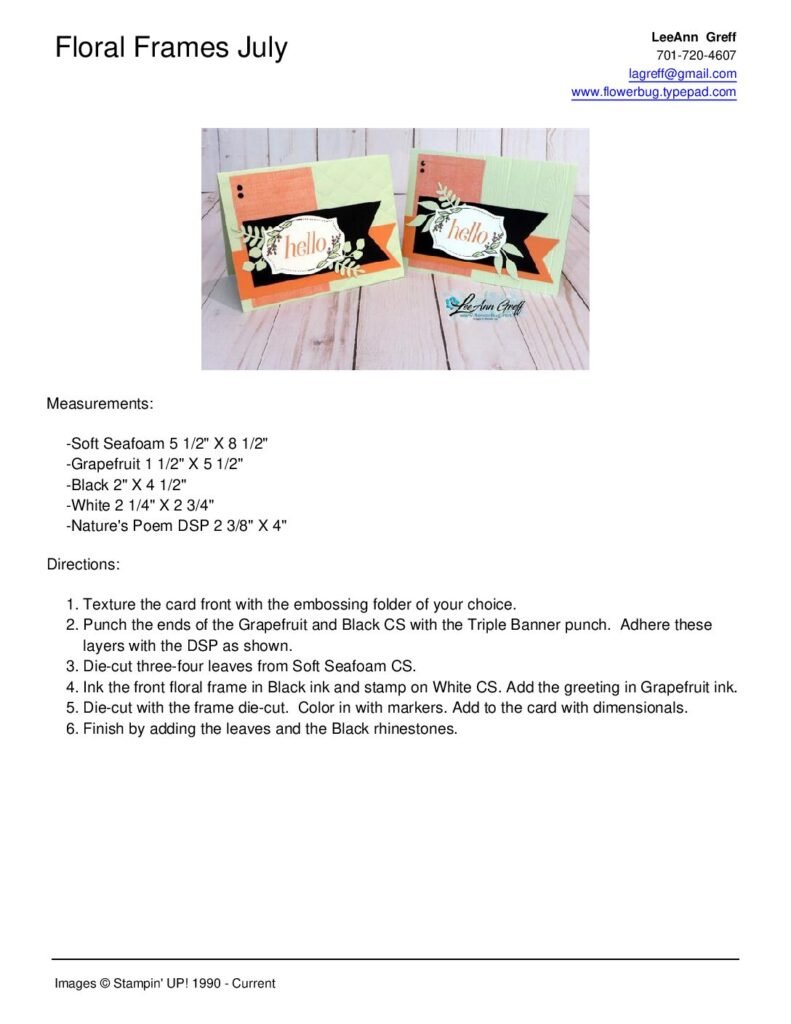 thumbnail of July Floral Frames