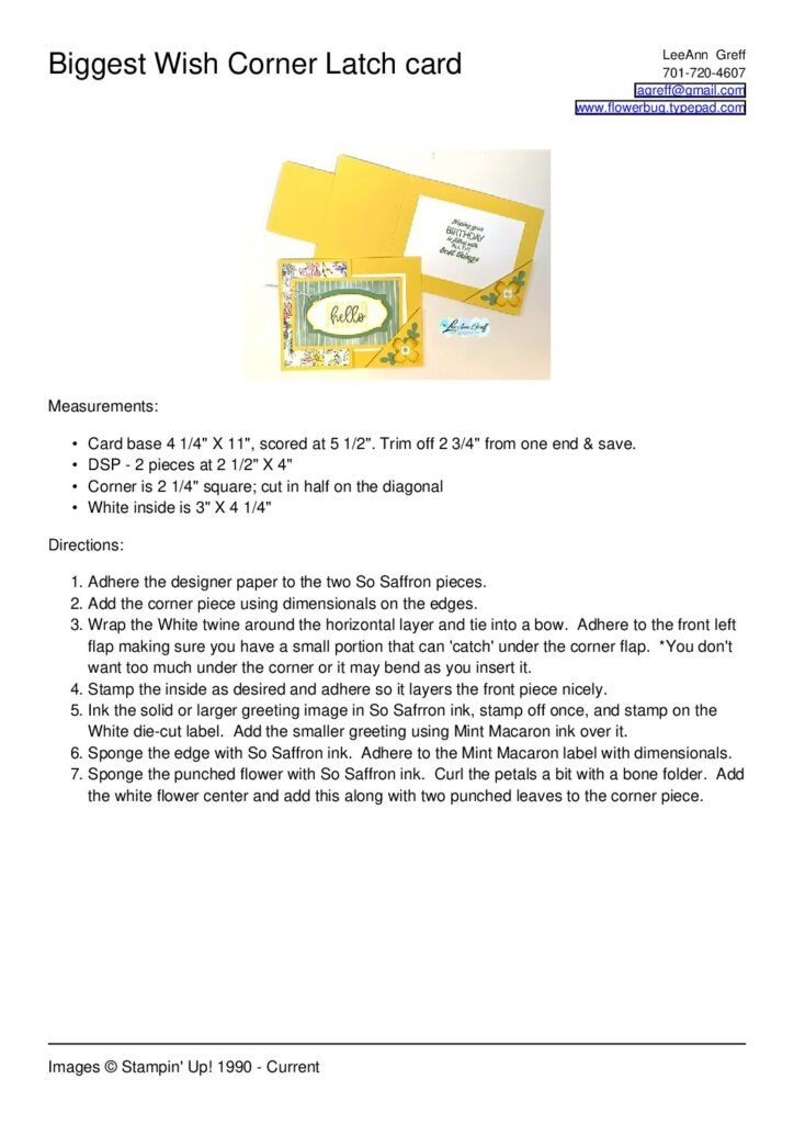 thumbnail of June Biggest Wish Corner Latch card