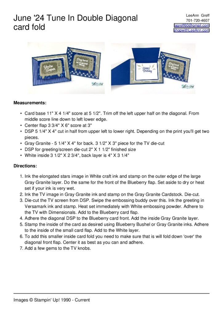 thumbnail of June Tune In Double Diagonal fold