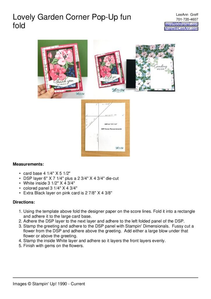 thumbnail of Lovely Garden Corner pop up