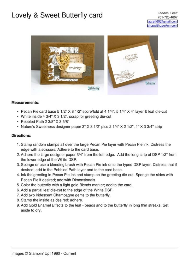 thumbnail of Lovely & Sweet Butterfly card