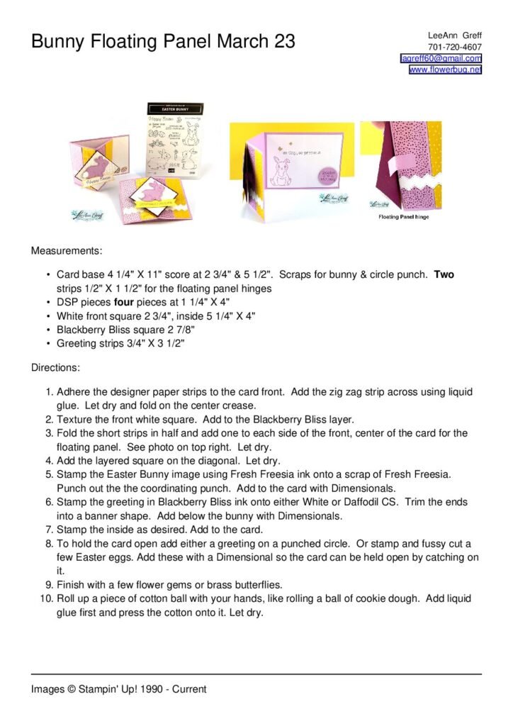 thumbnail of March 23 Easter Bunny Floating Panel