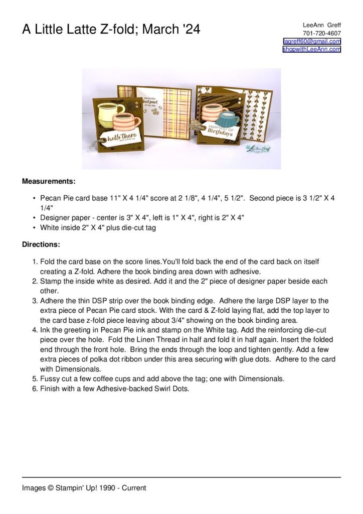 thumbnail of March 24 Club A Little Latte book binding