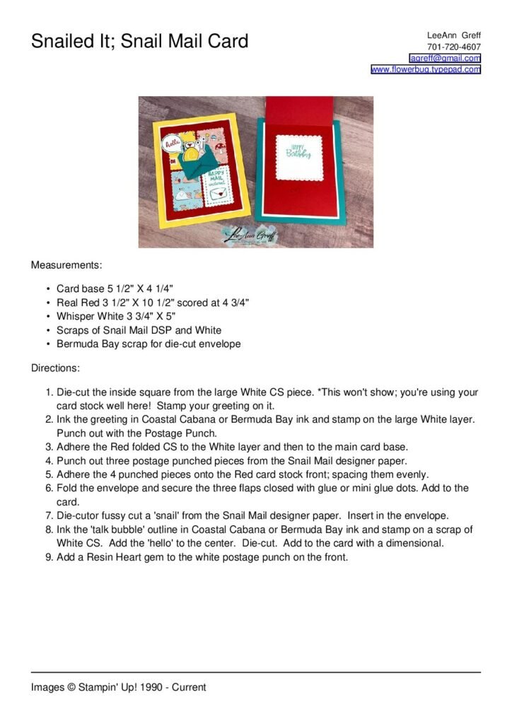 thumbnail of March Snailed It card