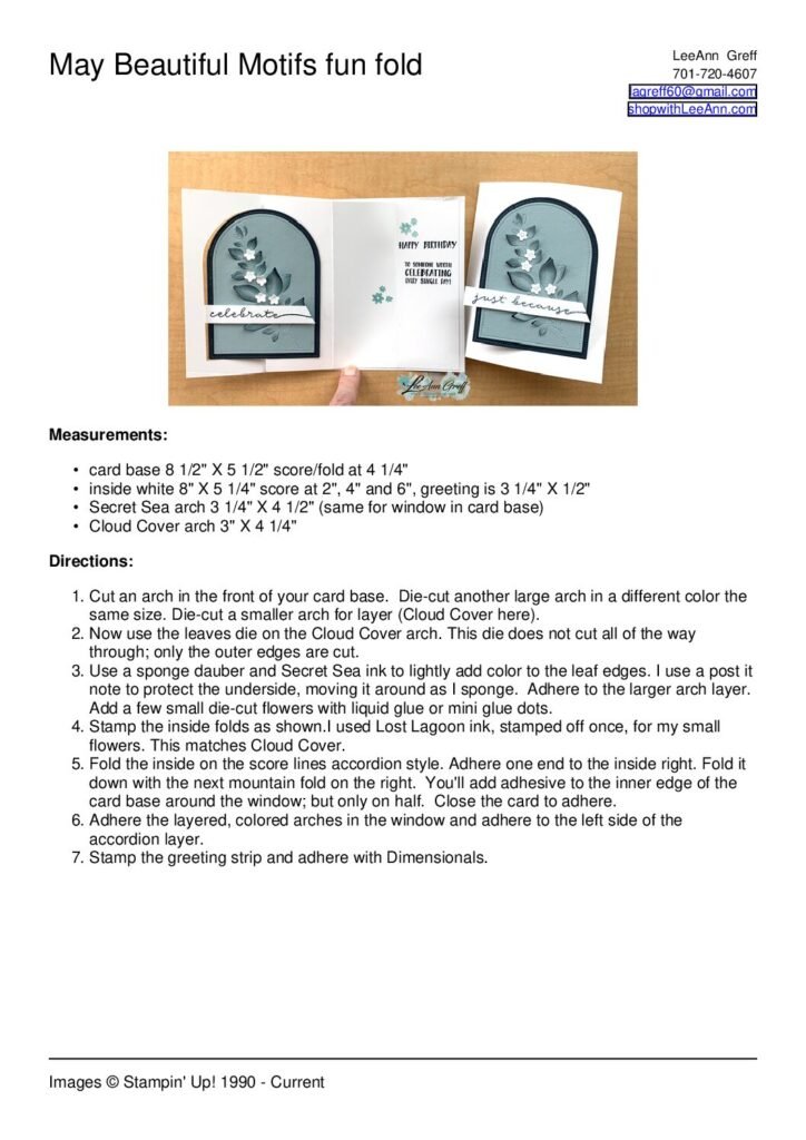 thumbnail of May Beautiful Motifs fun fold