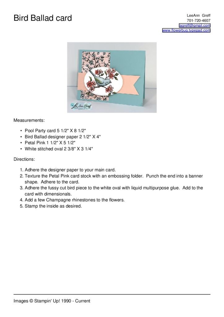 thumbnail of May Bird Ballad card