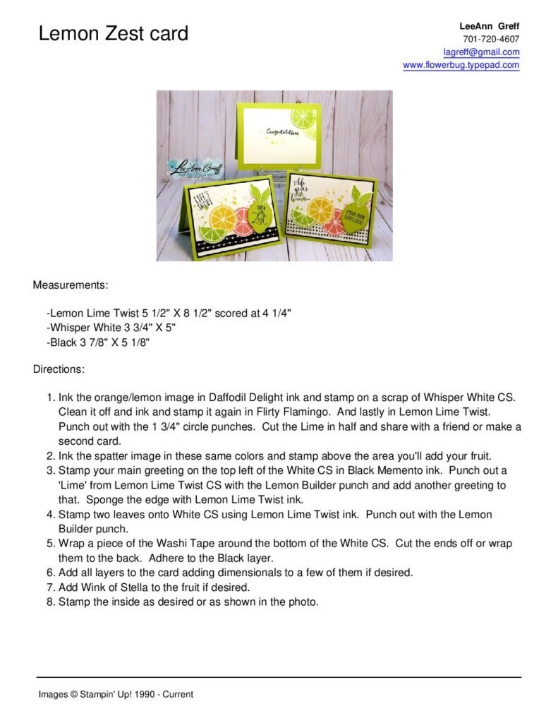 thumbnail of May Lemon Zest card