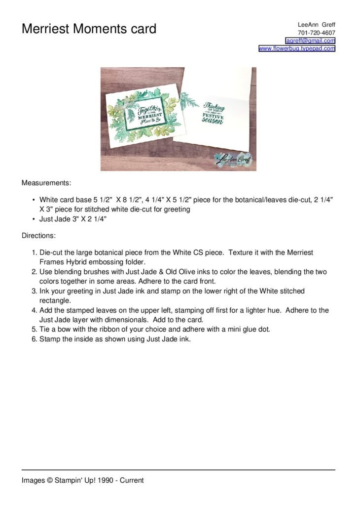 thumbnail of Merriest Moments card