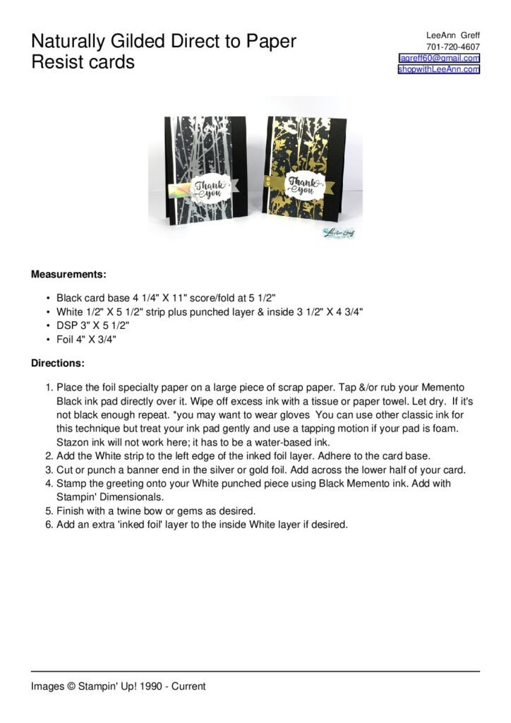 thumbnail of Naturally Gilded Ink Resist technique