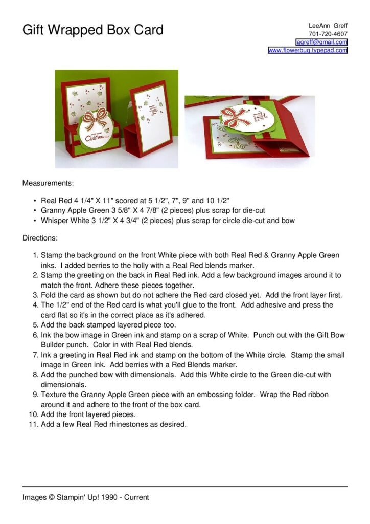 thumbnail of Oct Gift Wrapped Box card