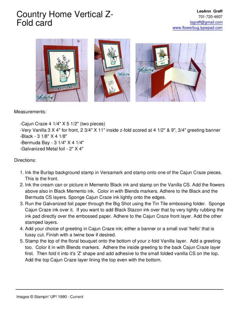 thumbnail of October Country Home Z-Fold card