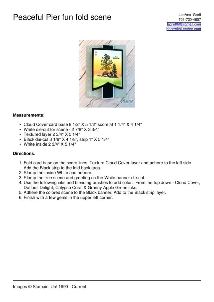 thumbnail of Peaceful Pier fun fold scene