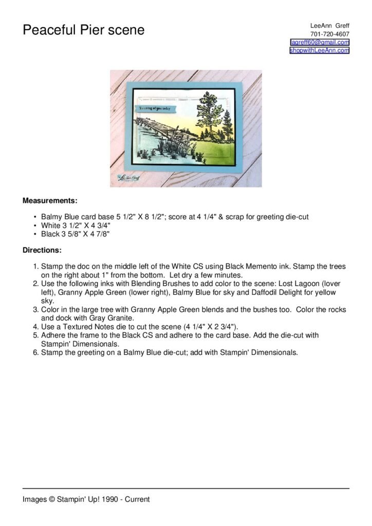 thumbnail of Peaceful Pier scenic card