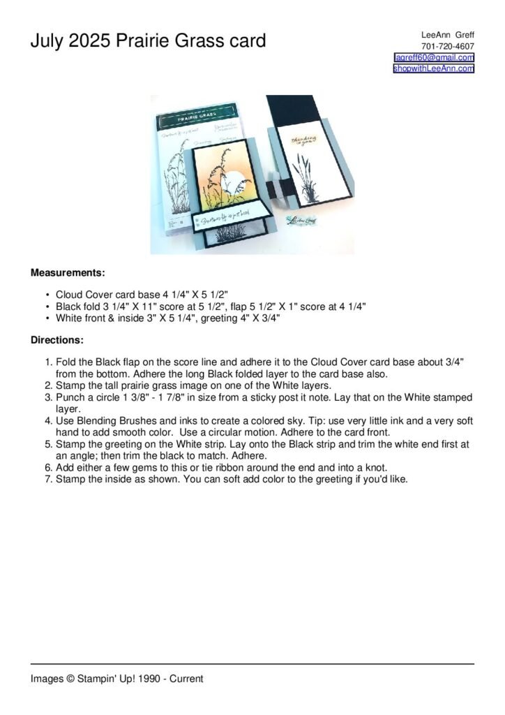 thumbnail of Prarie Grass July 2025