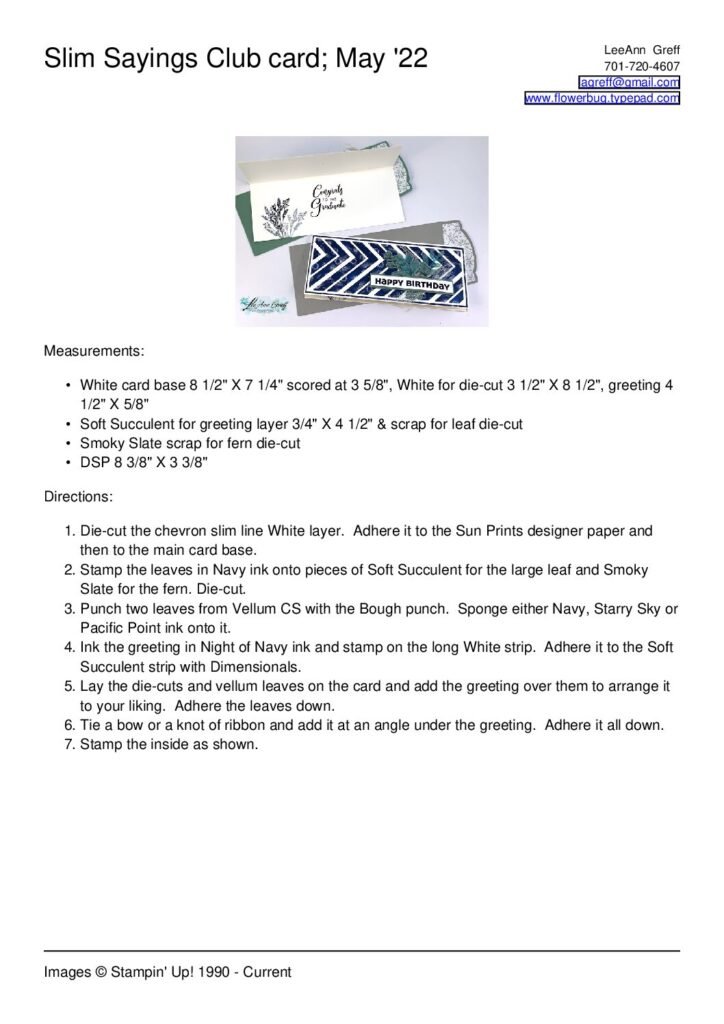 thumbnail of Slim Sayings May 22