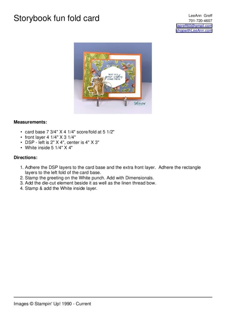 thumbnail of Storybook Fun fold card