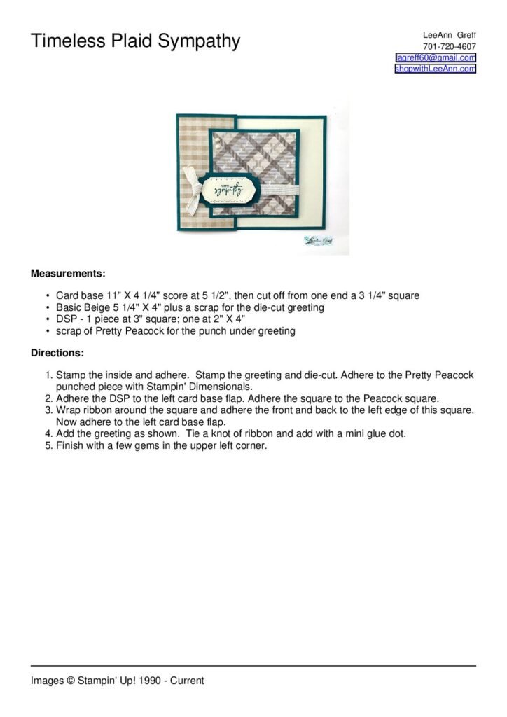 thumbnail of Timeless Plaid Sympathy